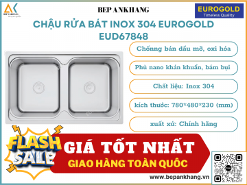 Chậu rửa bát chống xướt Eurogold EUD67848
